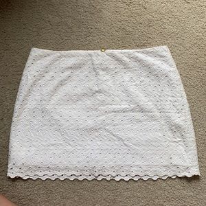 Lily Pulitzer White Mini Skirt